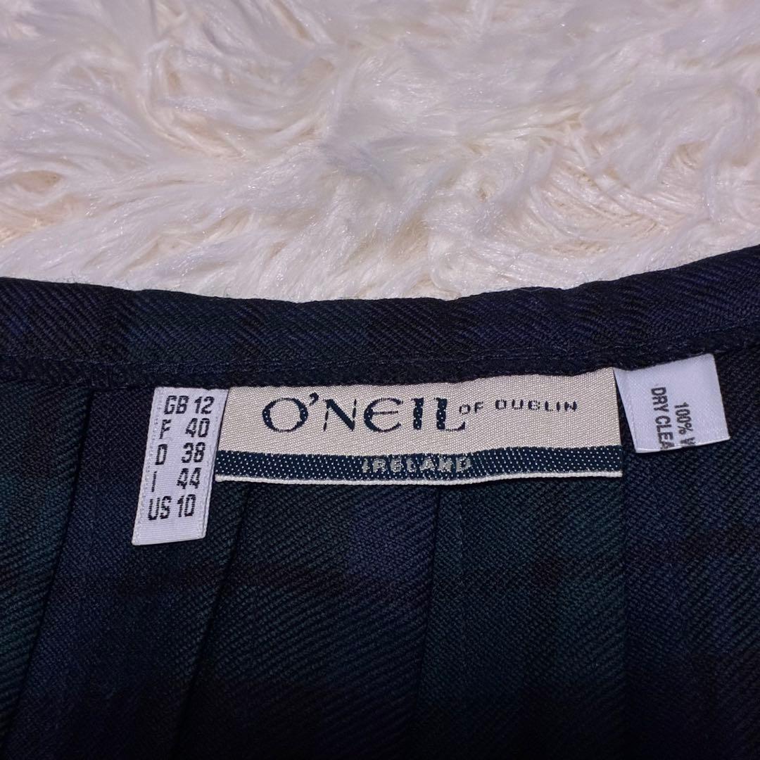 O'NEILOF DUBLINオニールオブダブリンウール プリーツラップスカート
