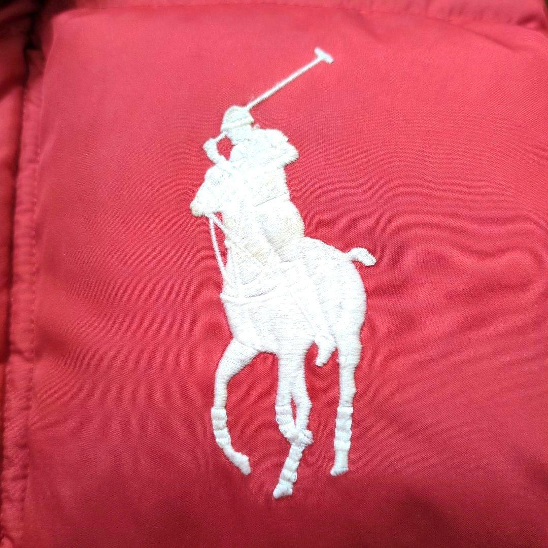 ✨️美品✨️ラルフローレン♪　ダウンベスト　ビッグポニー刺繍　レッド　L