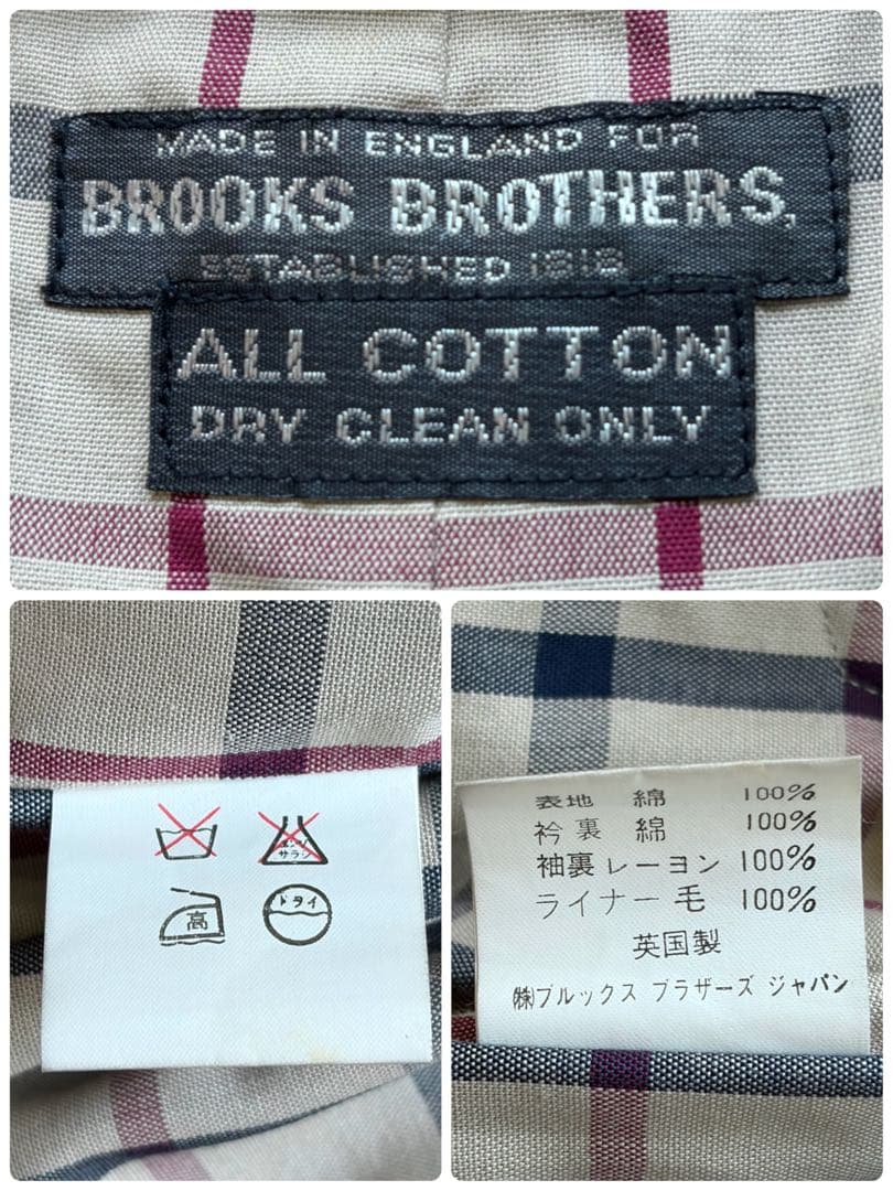 未使用保管品✨70s ブルックスブラザーズ トレンチコート 玉虫色 英国製 XL