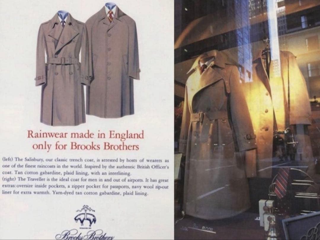 未使用保管品✨70s ブルックスブラザーズ トレンチコート 玉虫色 英国製 XL