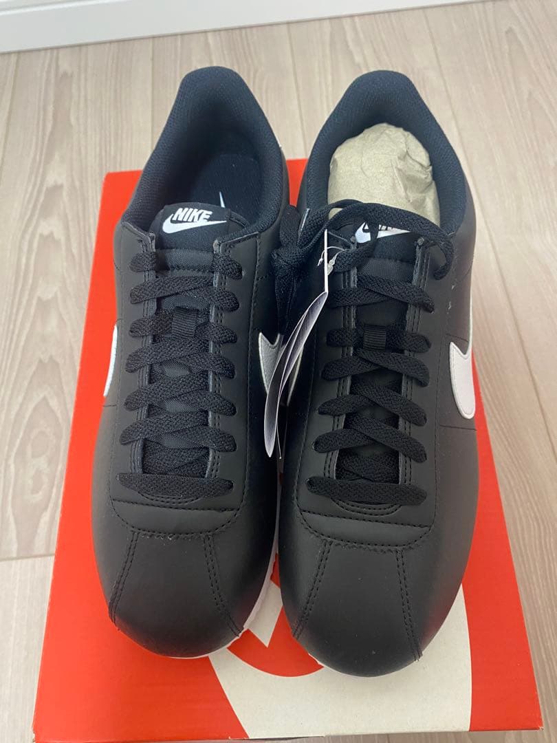 新品未使用品Nike Cortez ナイキコルテッツブラックホワイト27.5cm