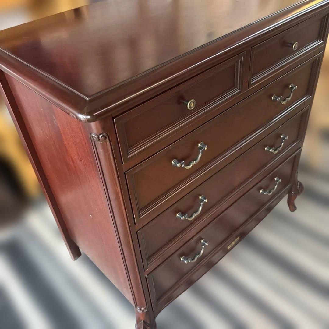 東海家具クラシックスタイル猫脚チェスト4段