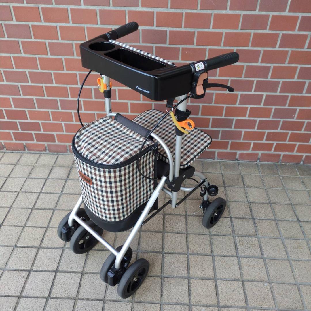 ☆☆シルバーカー　幸和製作所　テイコブポルタ STU02 チェックブラウン