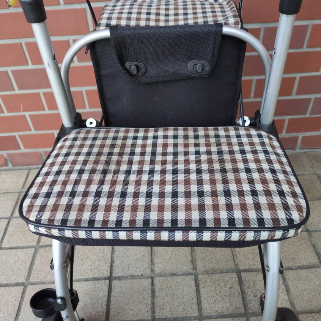 ☆☆シルバーカー　幸和製作所　テイコブポルタ STU02 チェックブラウン