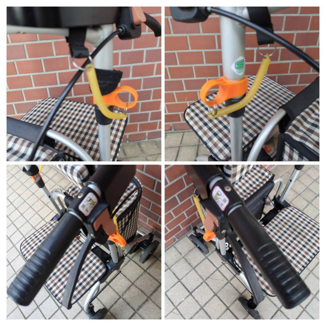 ☆☆シルバーカー　幸和製作所　テイコブポルタ STU02 チェックブラウン