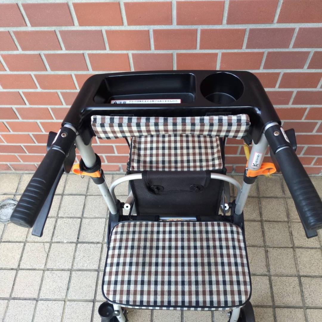 ☆☆シルバーカー　幸和製作所　テイコブポルタ STU02 チェックブラウン