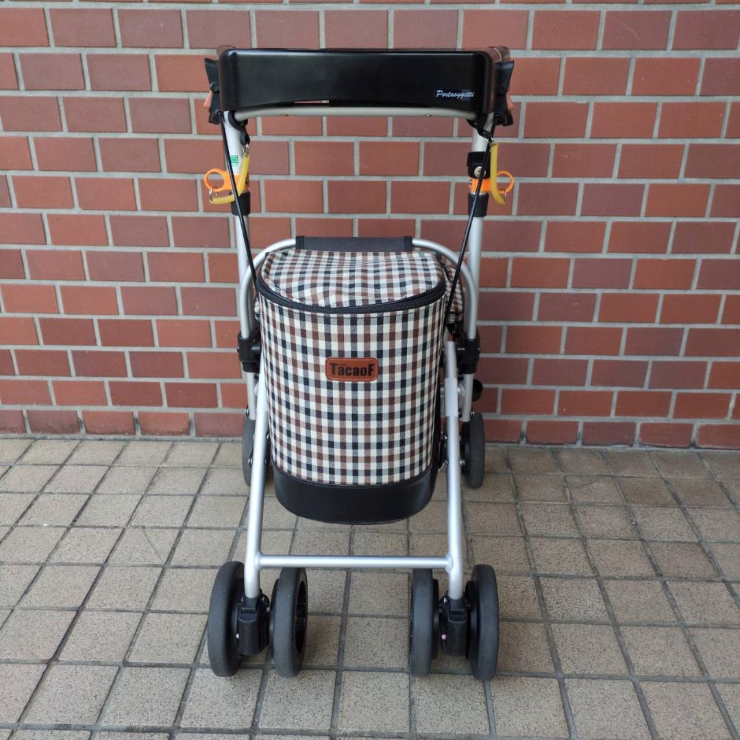 ☆☆シルバーカー　幸和製作所　テイコブポルタ STU02 チェックブラウン