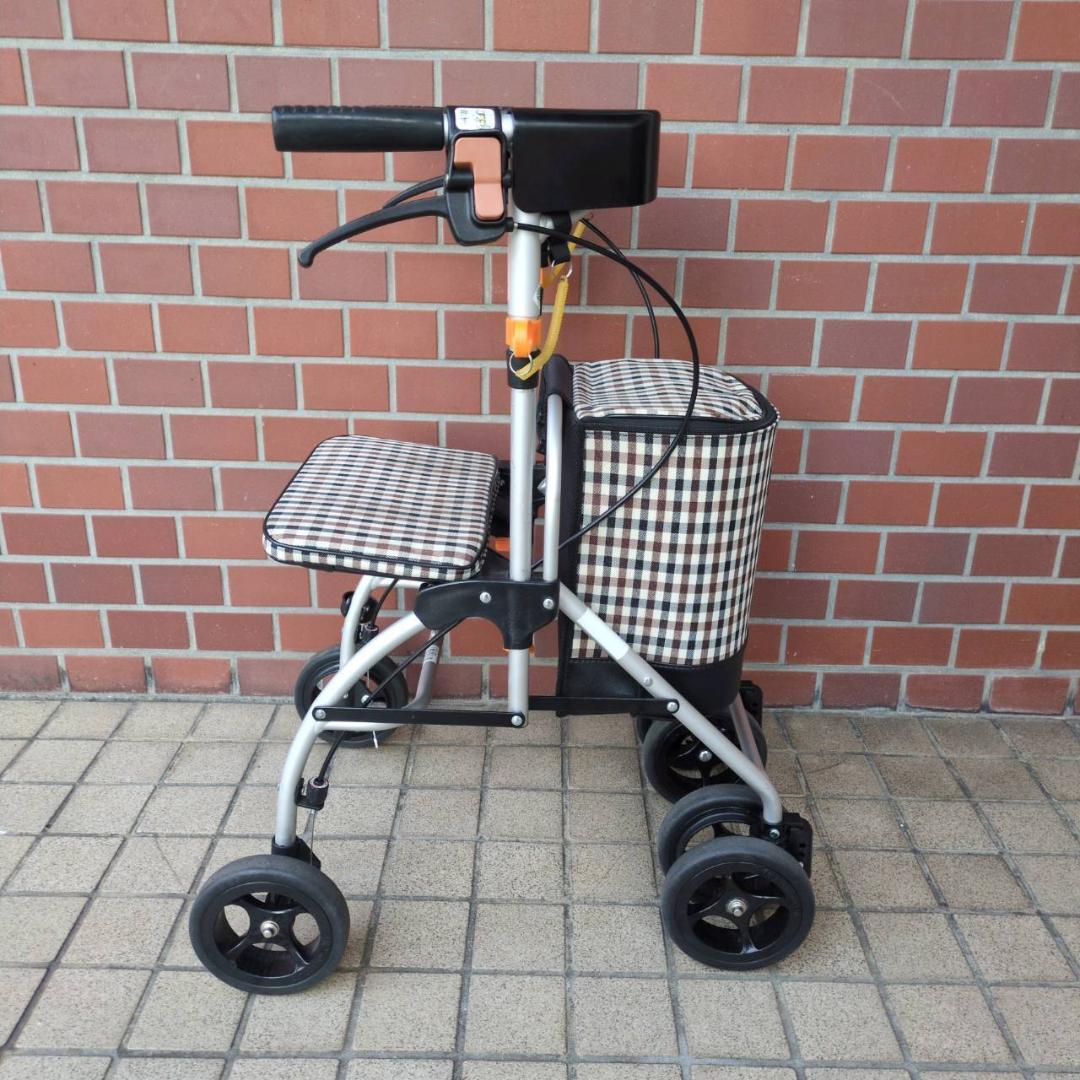 ☆☆シルバーカー　幸和製作所　テイコブポルタ STU02 チェックブラウン