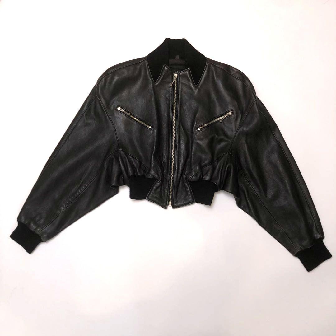 ★美品★ノースビーチレザー レザーブルゾン ドルマン 変形 クロップド丈