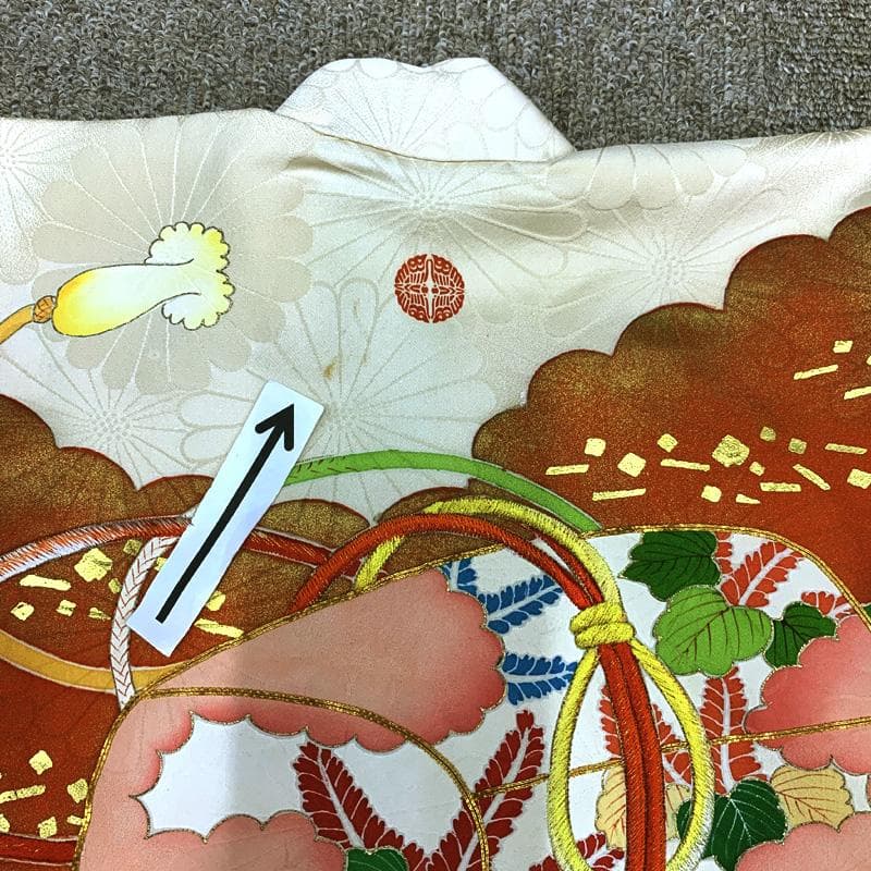 511ag69□七五三 三歳 女児 セミアンティーク 着物&被布&長襦袢□