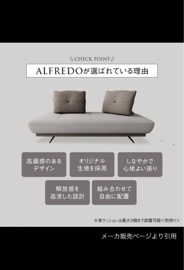 【Kamemasa】関家具 RELAXFORM アルフレード 背クッション