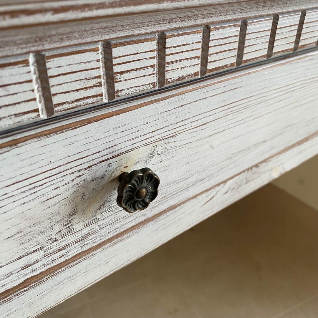 jon living 北欧　シャビーシック　片袖デスク　デスク　机　ドレッサー