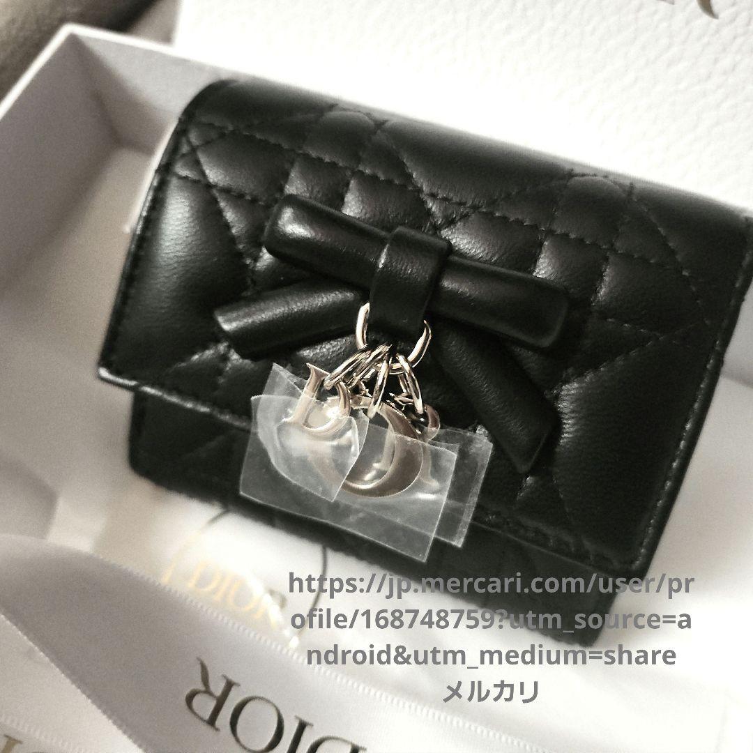 新作 My Dior Hibiscus Lジップウォレット カナージュ リボン