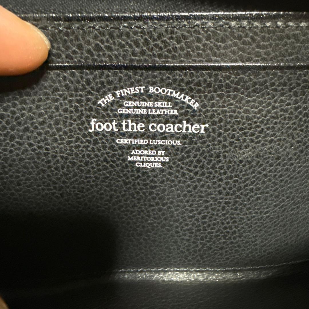 foot the coacher ブラック長財布