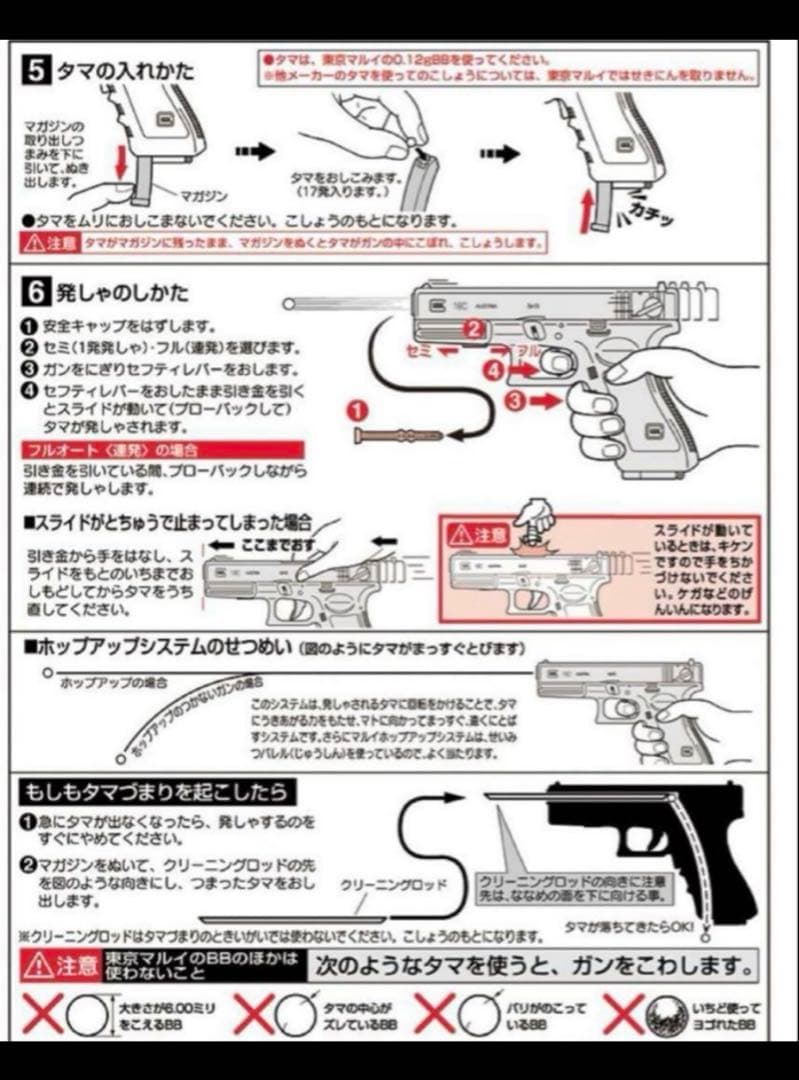 美品　東京マルイ　カスタム品　グロックG18C Glock 強化カーボンピニオン