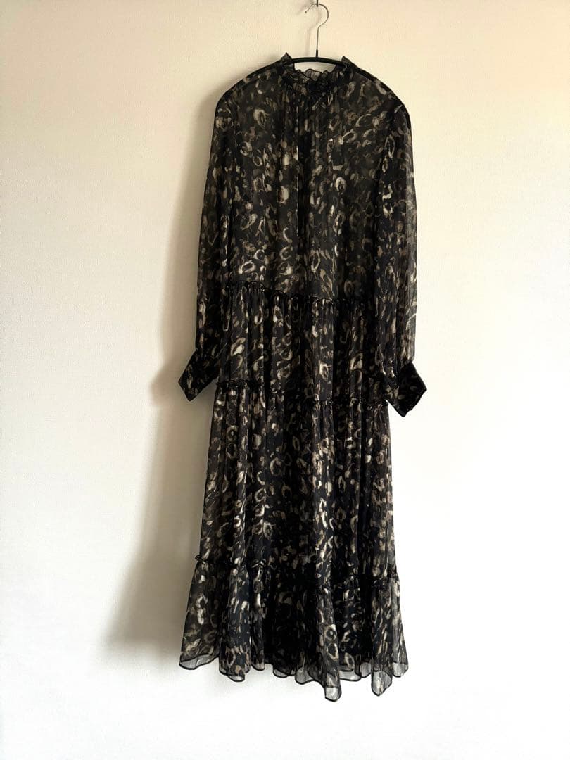 NOBLE レオパード柄マキシワンピース