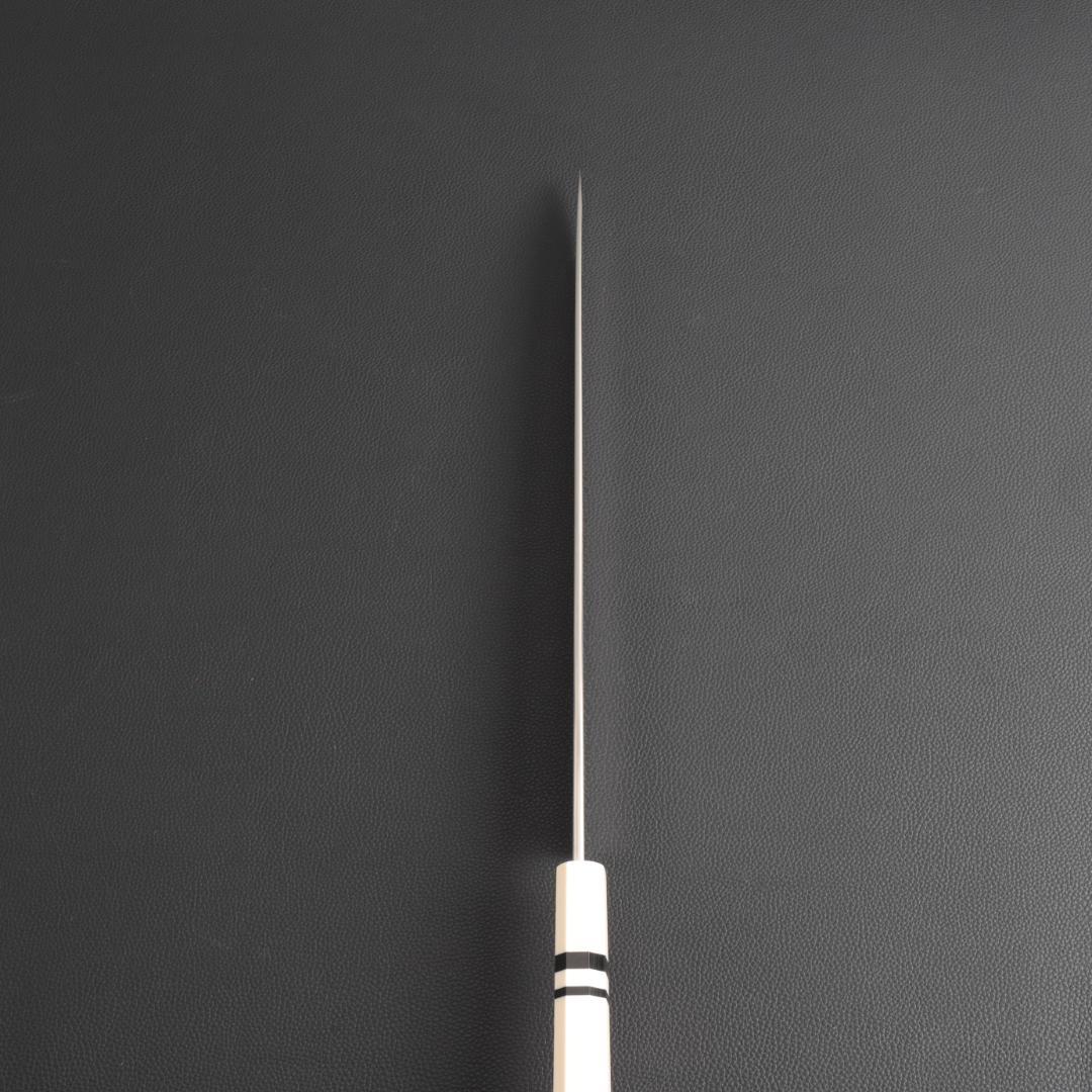 8140 鏡面仕上げ 柳刃包丁 尺 刃は究極の切れ味 刺身包丁 人工象牙八角柄