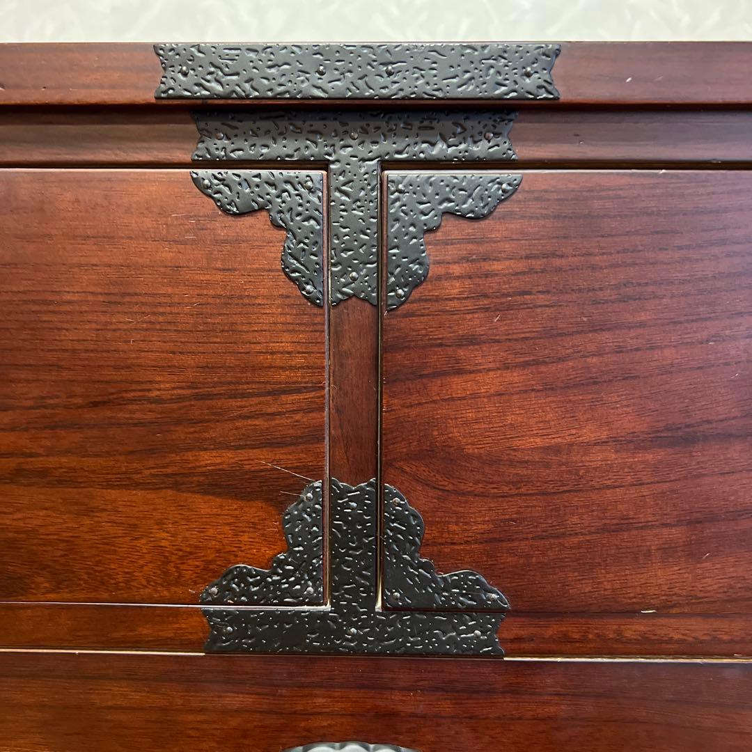 和箪笥　民芸箪笥　4段　アンティークチェスト　民芸家具 チェスト タンス 5杯