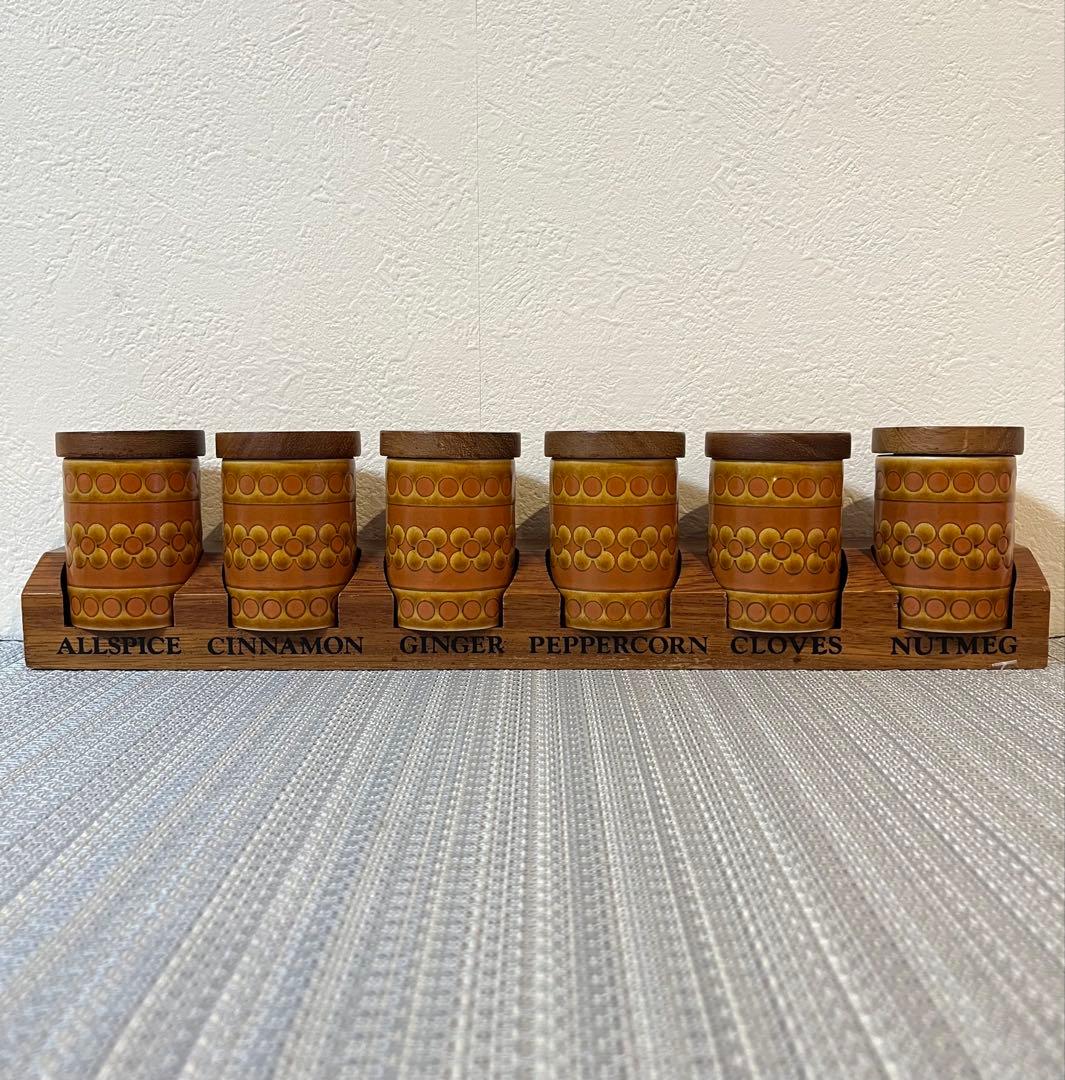 美品 ホーンジー/Hornsea Saffron スパイス容器 6個セット