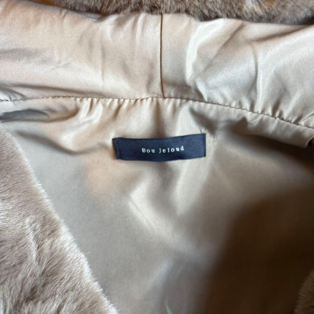 新品！異素材ダウンファーベスト（キャメル）