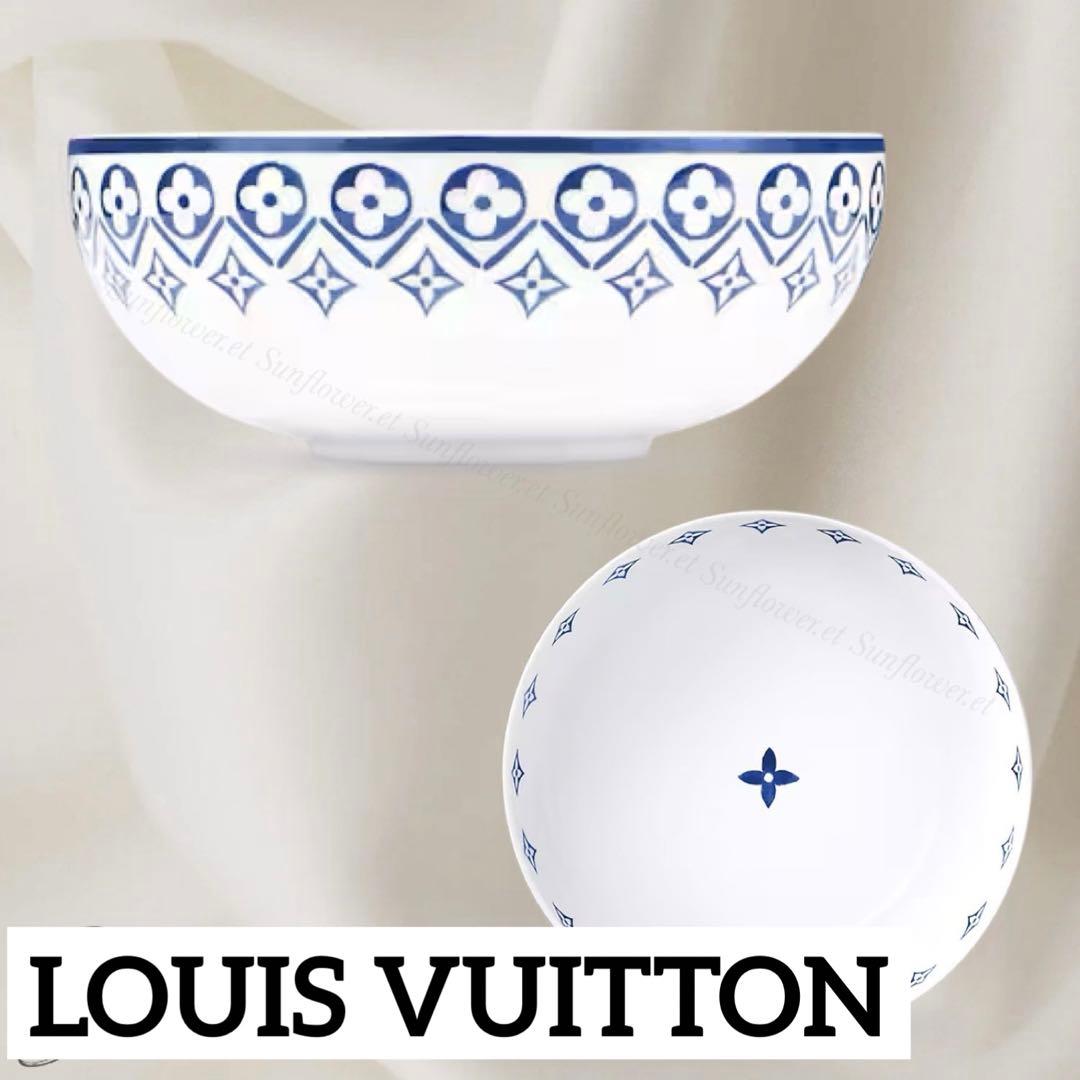 ★新品未使用 ヴィトン ラージ ボウル モノグラム フラワータイル お皿