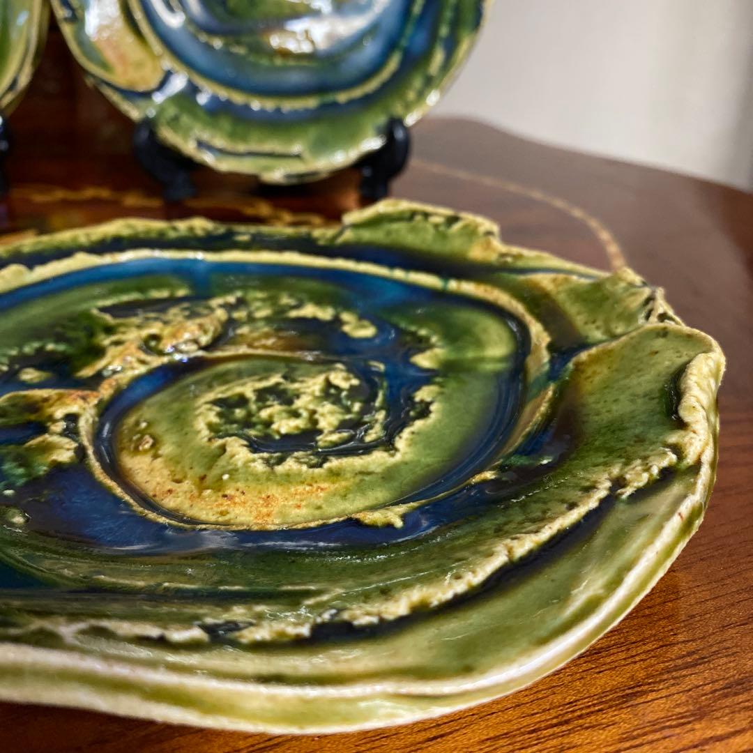 織部焼　山田正和？　皿　銘々皿　5枚