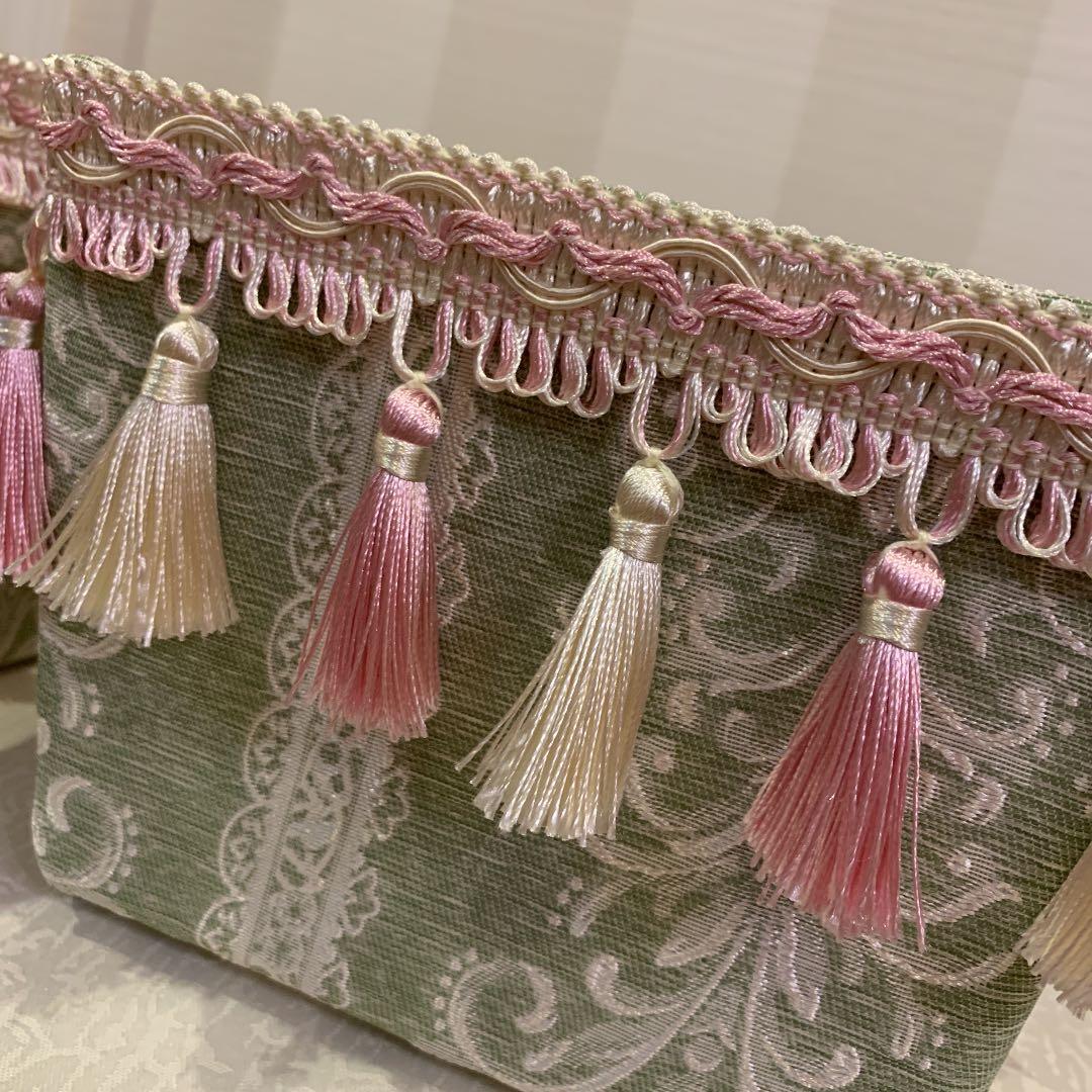 ★再販★【4つセット】パステルグリーン　タッセルBOX