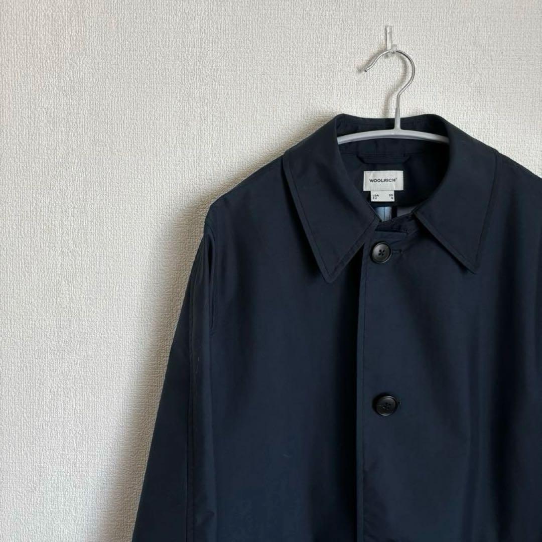 WOOLRICH /ネイビー ステンカラーコート