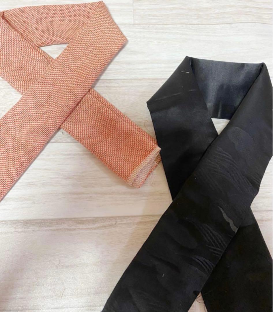 一度着用レトロ柄着物と長襦袢を使った7歳振袖セット