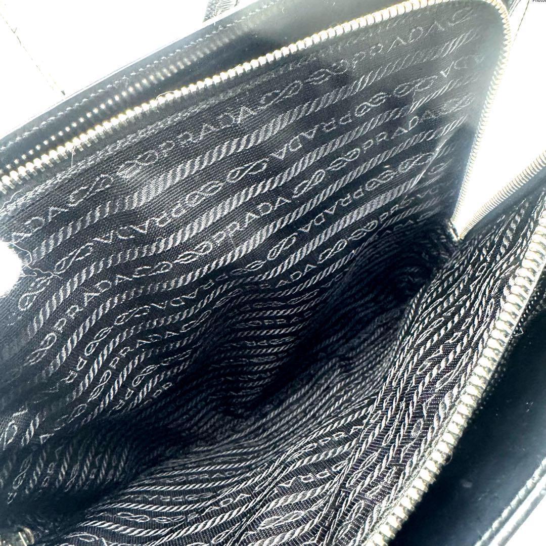 PRADA プラダ エナメル トートバッグ ブラック