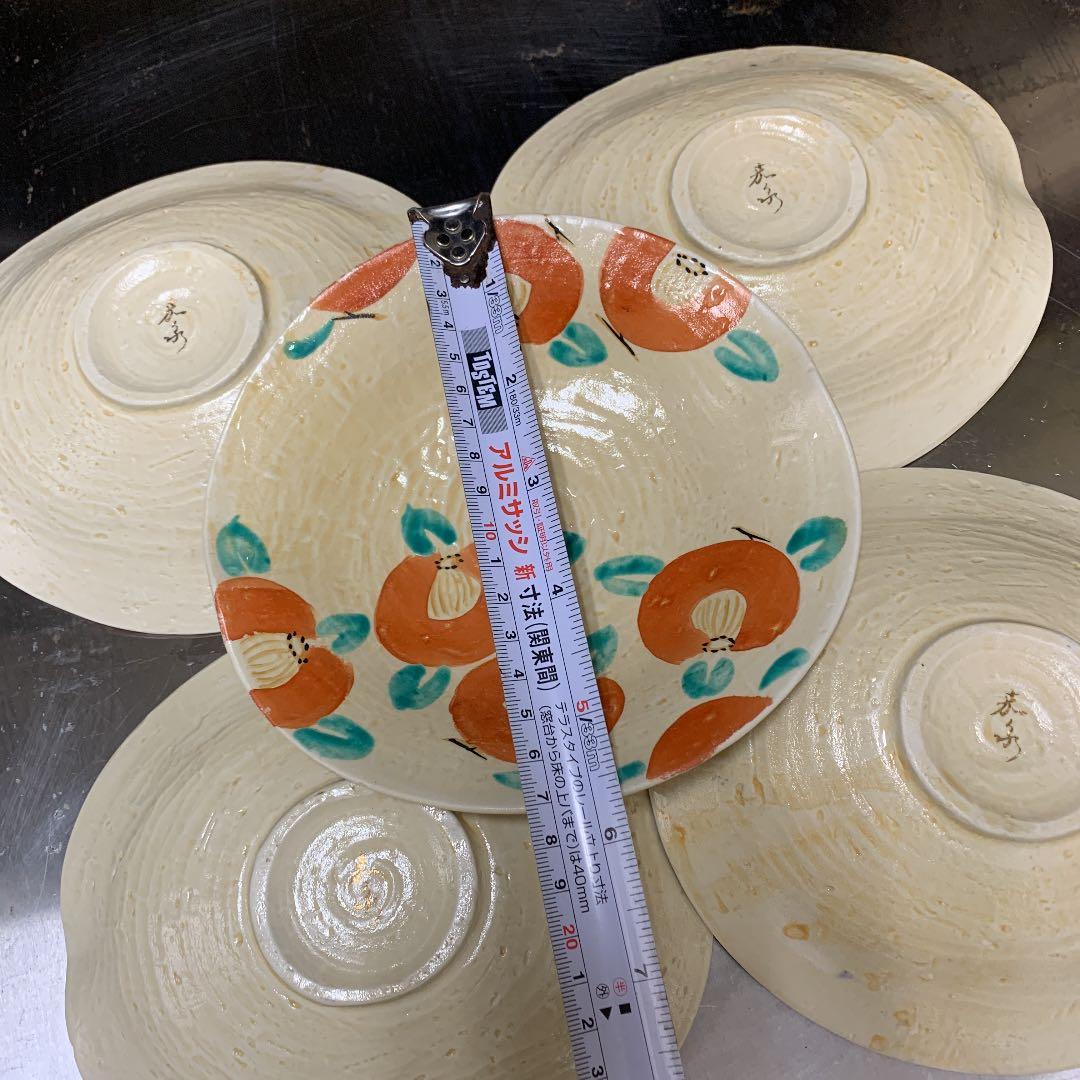 京焼、つばきの絵、