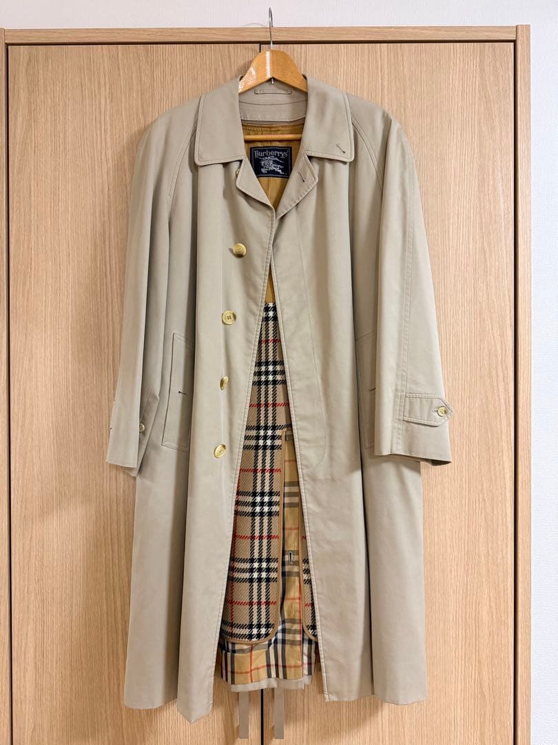 BURBERRY バーバリー ステンカラーコート ノバチェック メンズ L
