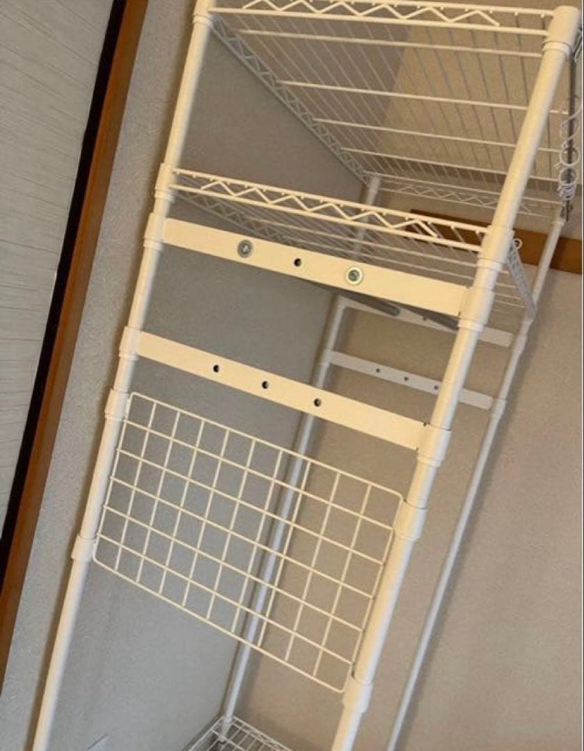 【世田谷区引取限定】ダブルベッド・ハンガーラック(おまけマット)