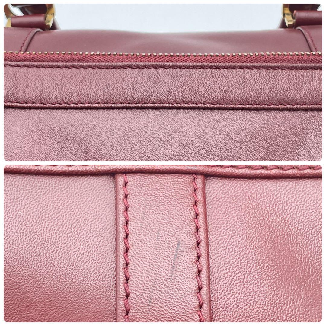 ✨️美品✨️ カルティエ マストライン ボストン バッグ レザー ボルドー