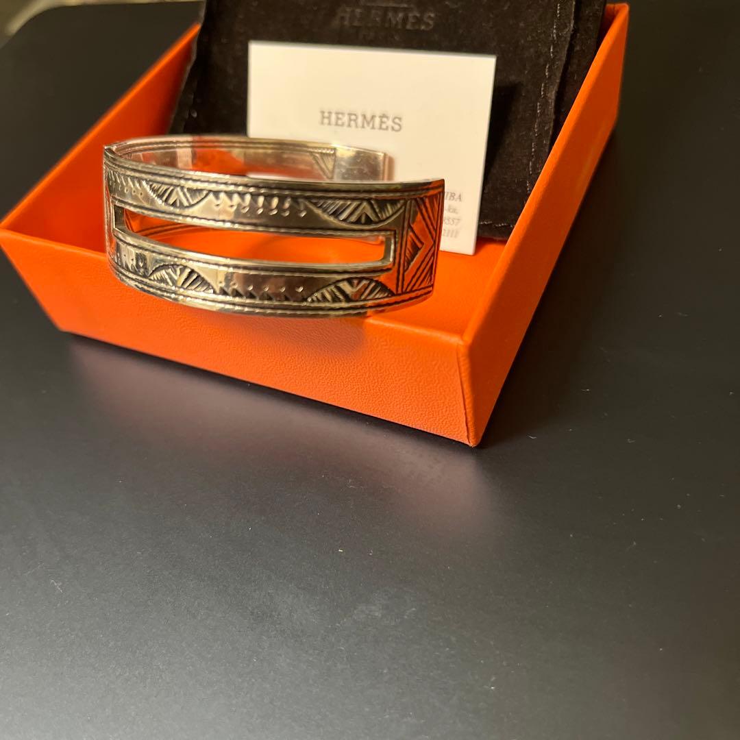 HERMES エルメス バングル トゥアレグ T4 シルバー925