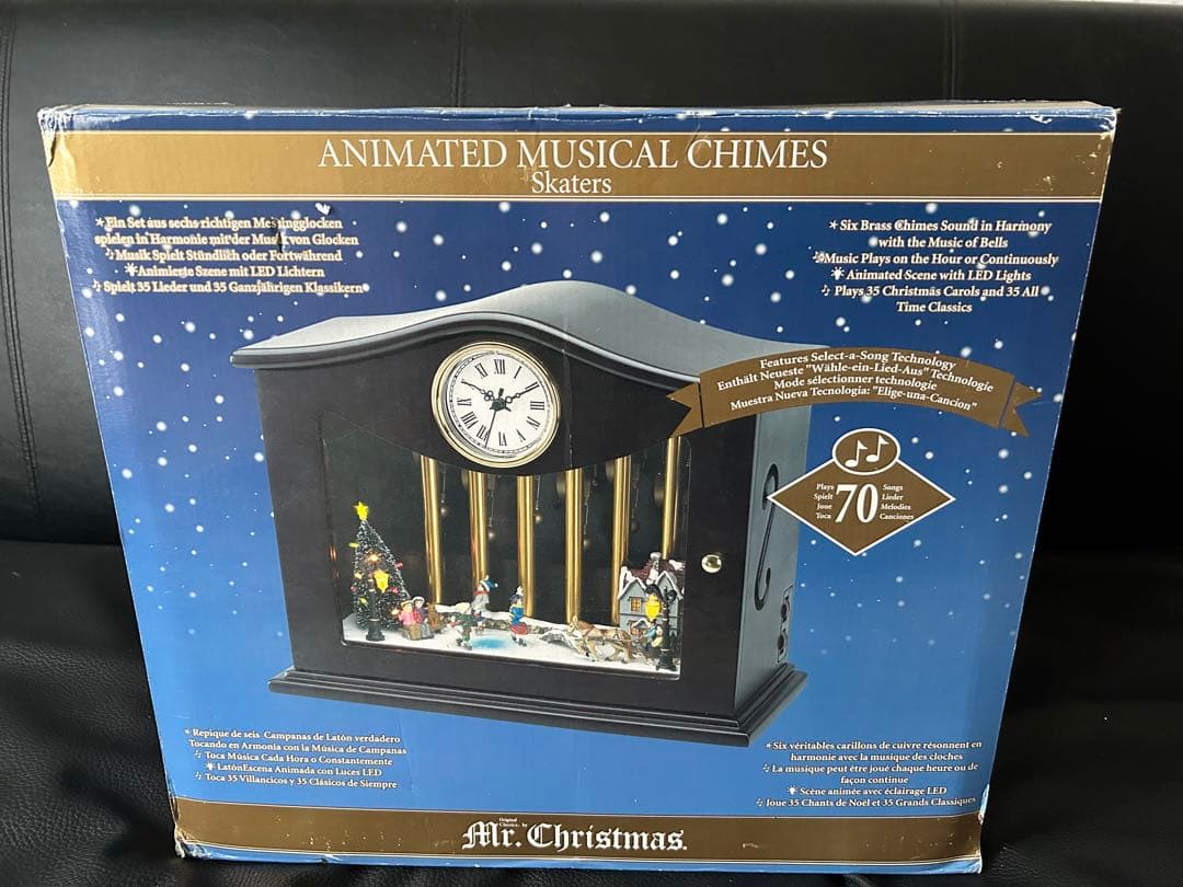 ★ミスタークリスマス ミュージカル チャイム 時計 オルゴール 70曲 スケート