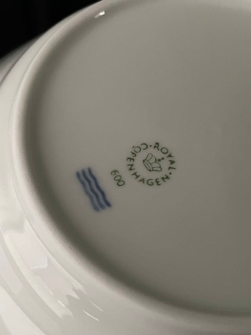 【新品】ロイヤルコペンハーゲン ホワイトフルーテッド ディーププレート17cm
