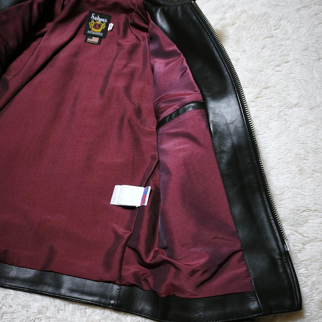 【未使用品】Schott 641XX USA製 ライダースジャケット 34
