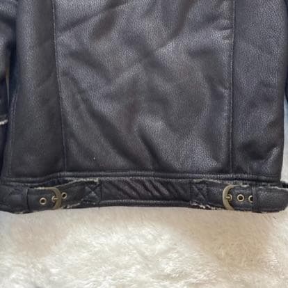 y2k エゴイスト EGOIST ファー ライダースジャケット ムートン調 M