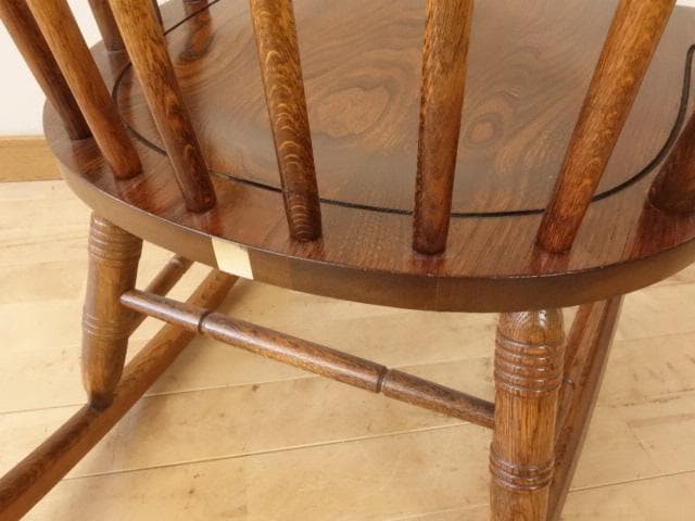 飛騨産業キツツキ　木製　ロッキングチェアー　再塗装済　ＵＳＥＤ