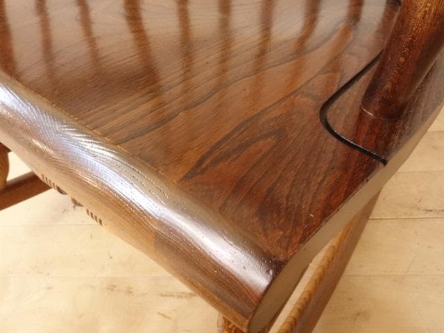 飛騨産業キツツキ　木製　ロッキングチェアー　再塗装済　ＵＳＥＤ