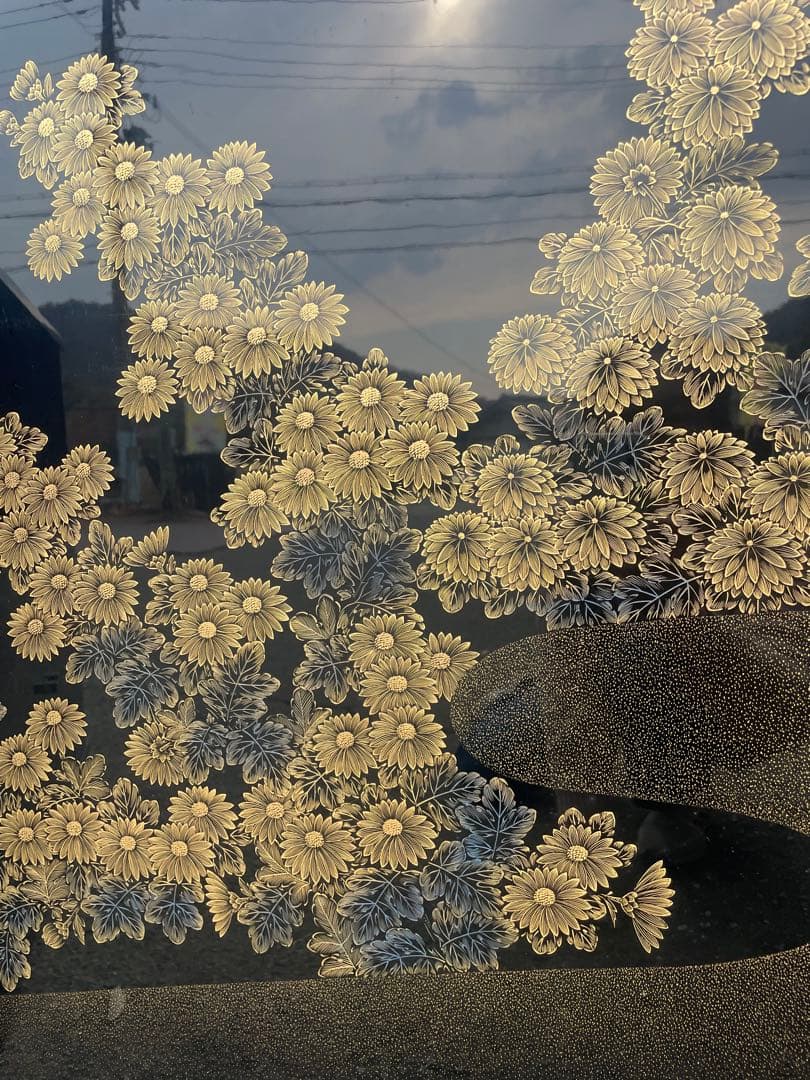 輪島塗　宮坂辰清　茶箪笥　衝立両面沈金　セット　茶道具　茶室