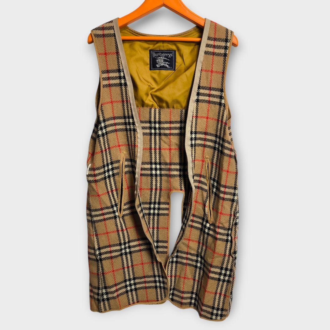 【美品】バーバリー ステンカラーコート ライナー付 ノバチェック M【A192】