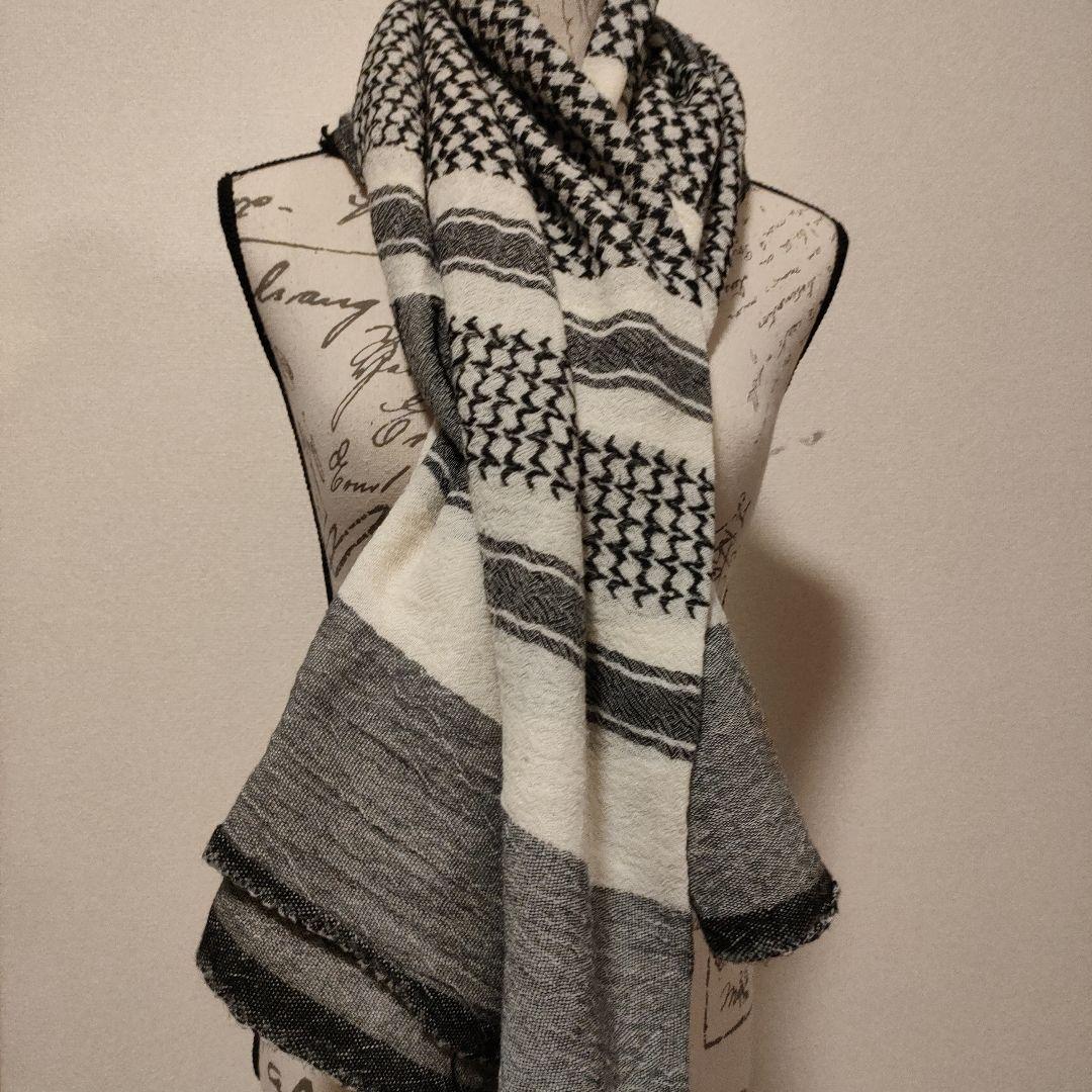 54 ジュンヤワタナベコムデギャルソン　大判スカーフ　バンダナ