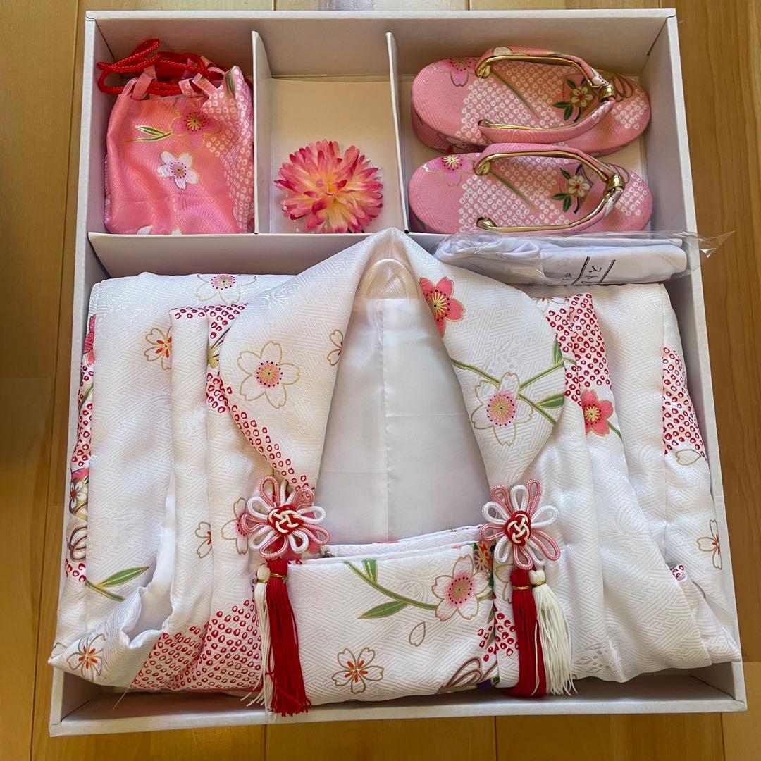 子供用 七五三 着物セット ピンク 花柄