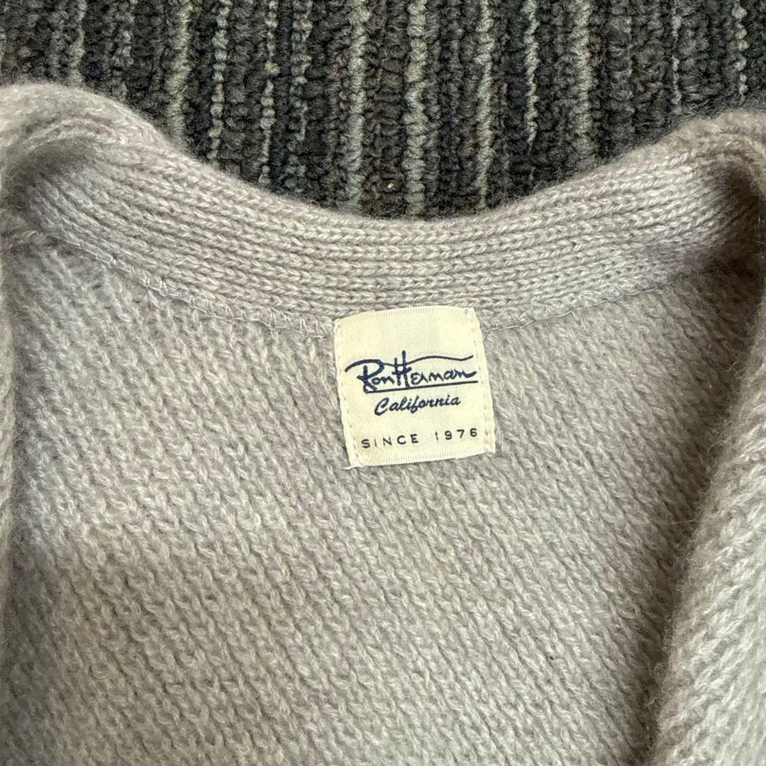 ロンハーマン　カシミアカーディガン Mサイズ ライトグレー