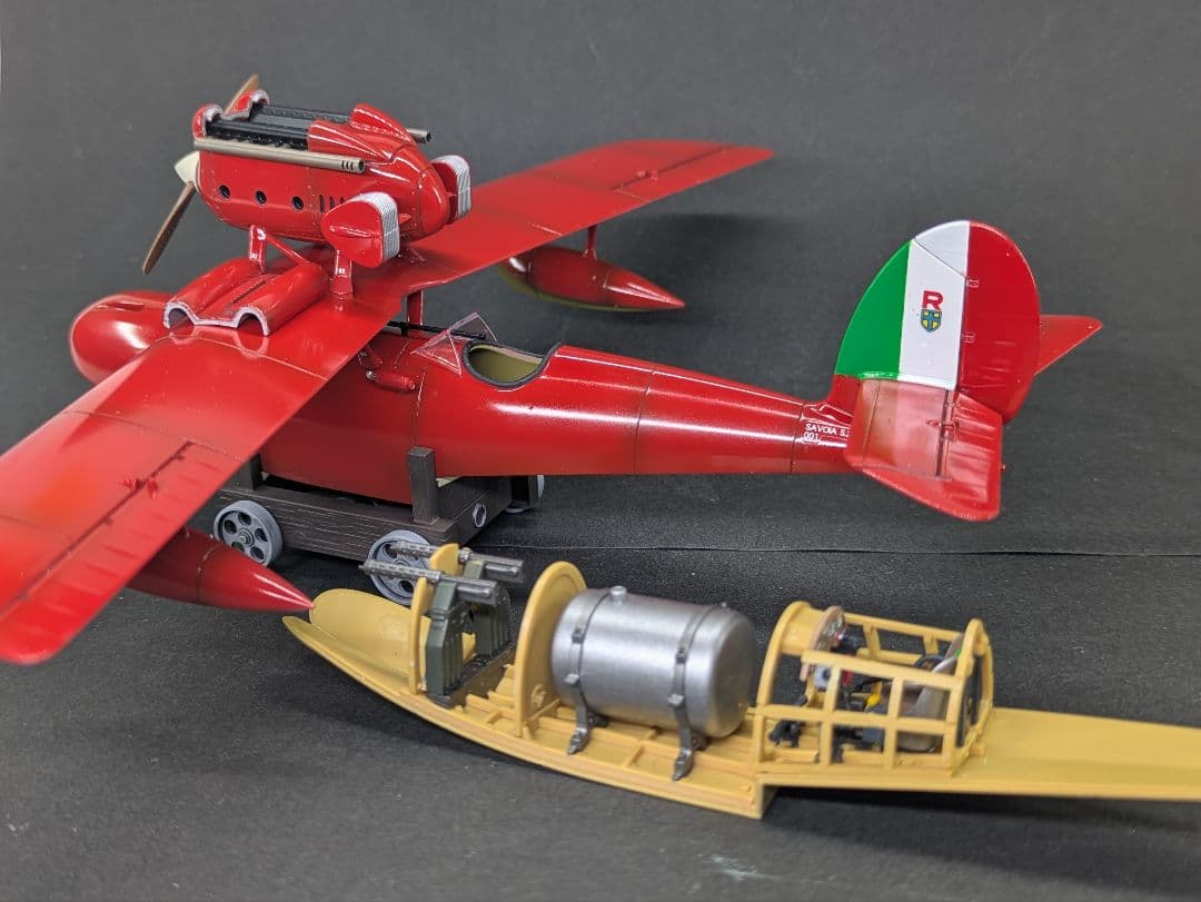 紅の豚　1/48 サボイアS21 プラモデル完成品