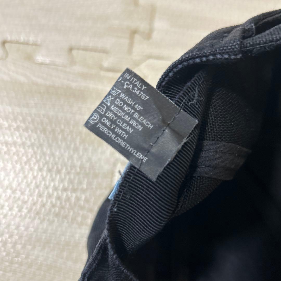 prada ロゴキャップ　コットン　ブラック