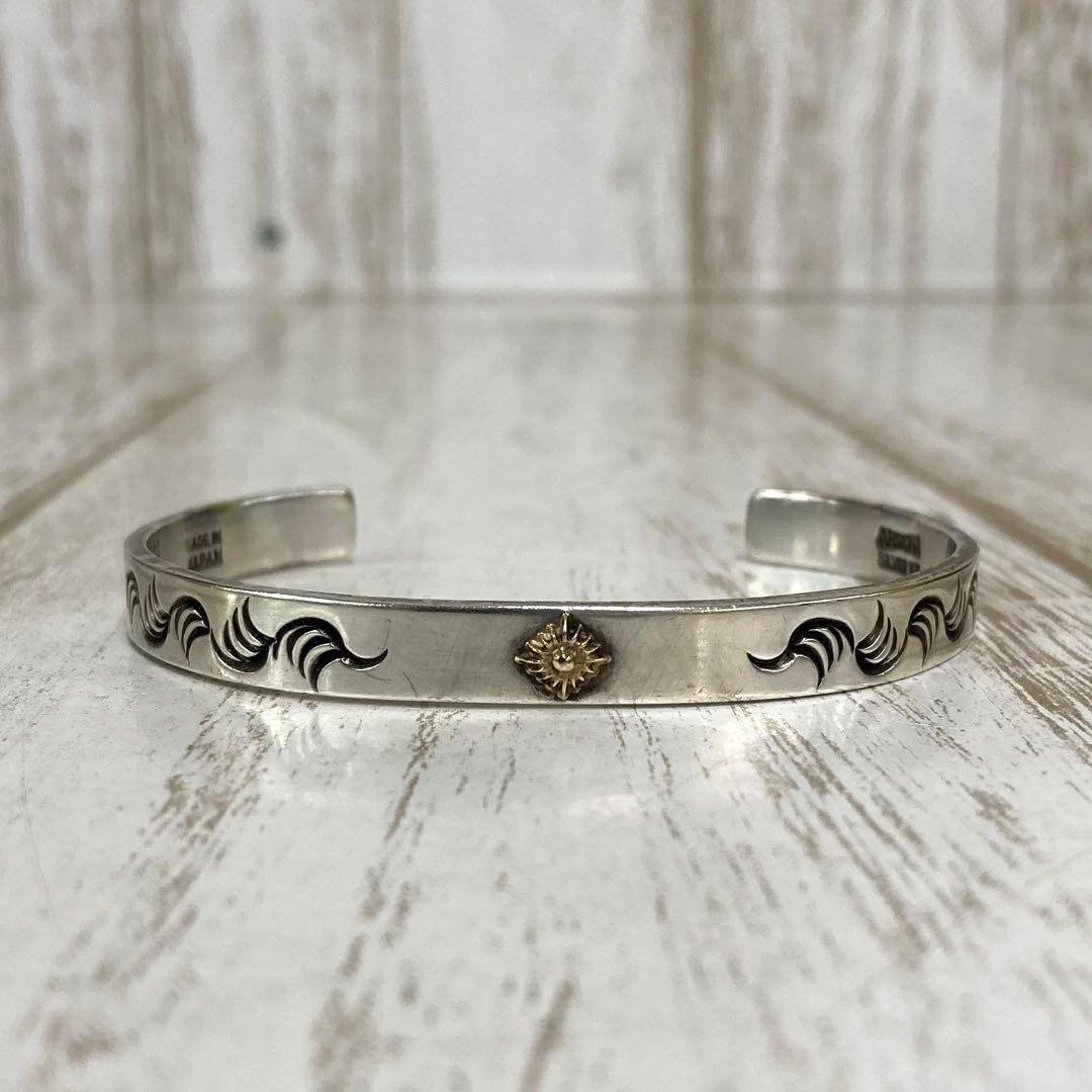 ra-2417) ARIZONA FREEDOM K18 太陽神 唐草 バングル