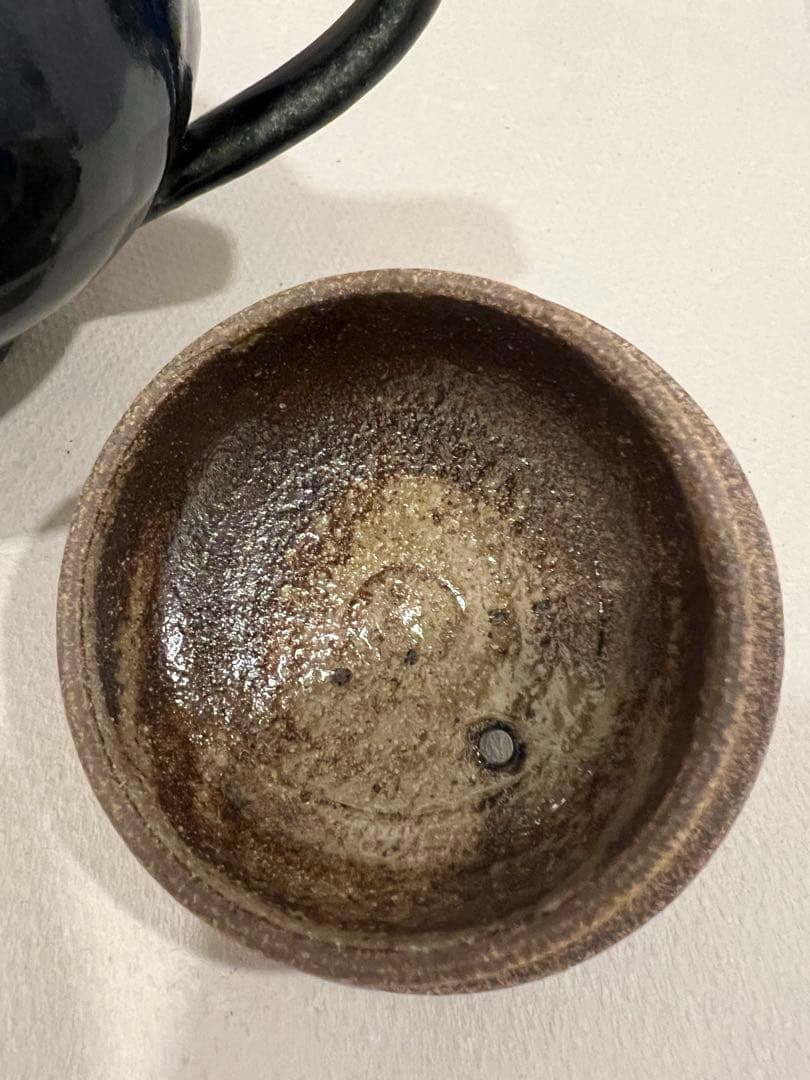 余宮隆　瑠璃釉　ポット　急須　新品未使用